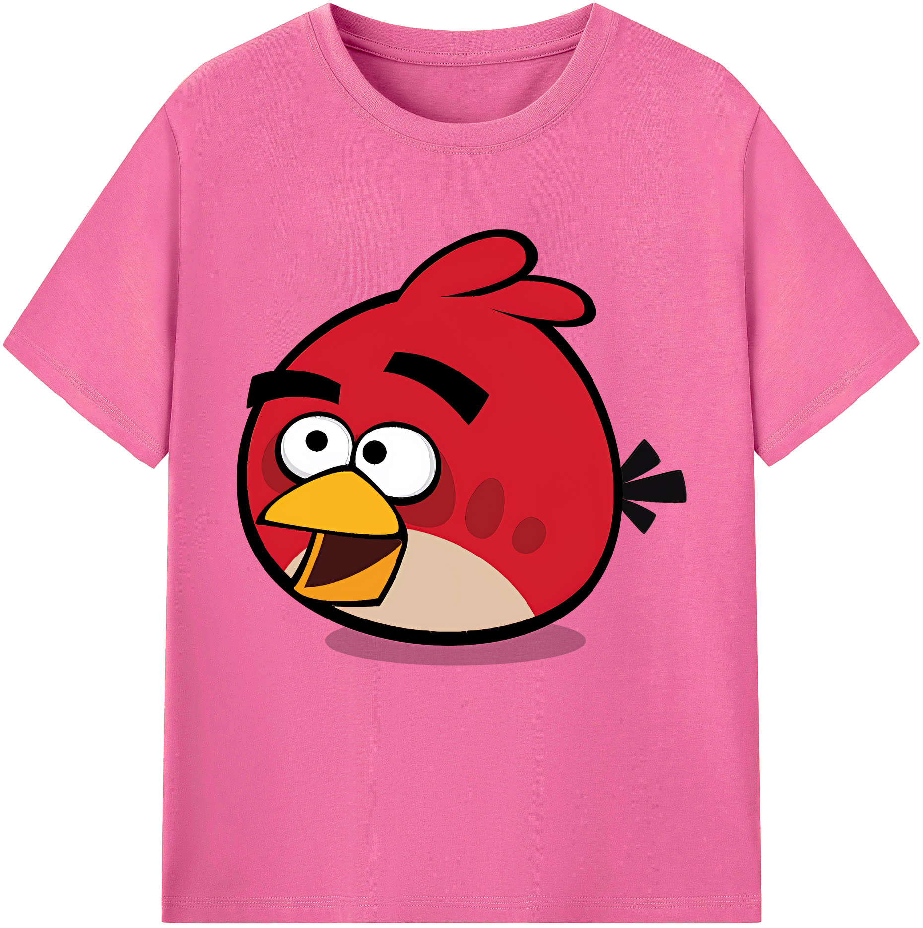 （画像用） Angry Birds アングリーバード レディースカジュアルプリントTシャツ（綿100％）